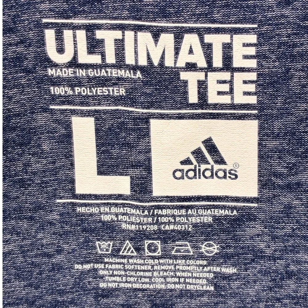 Adidas Climalite Ultimate Pullover Mens L Blue Quarter Zip Athletic Sporty